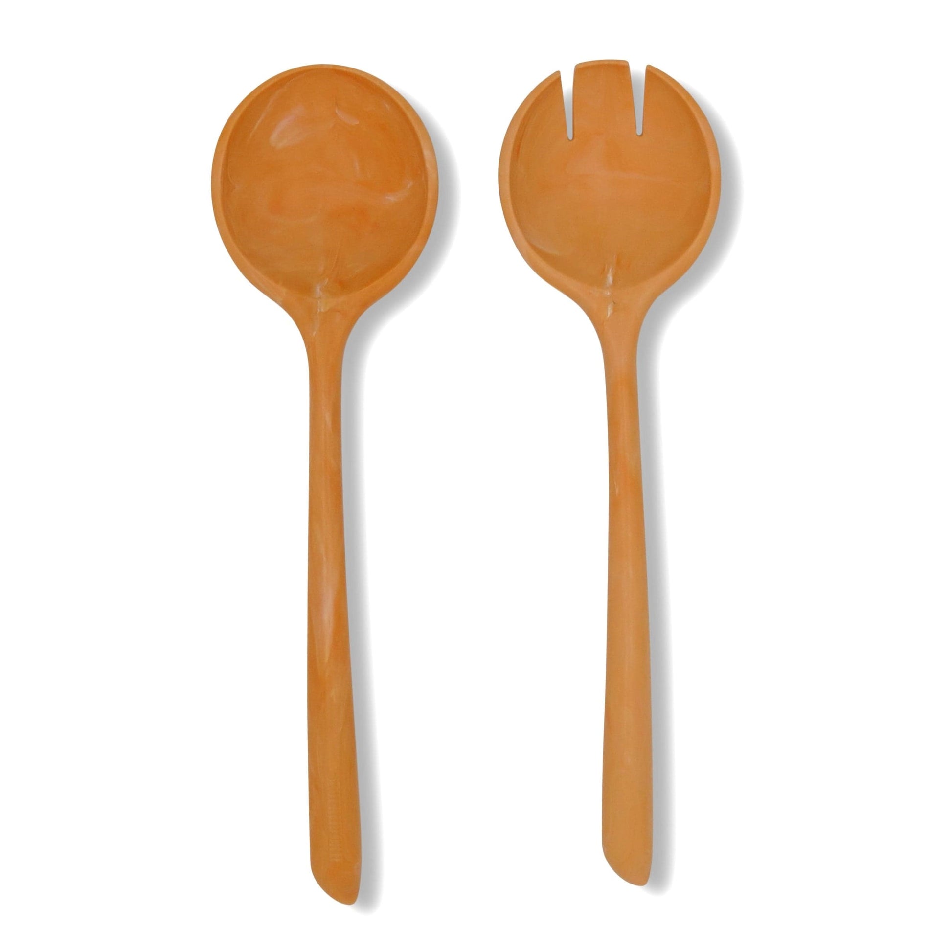 Salad serving set — the servers Peach