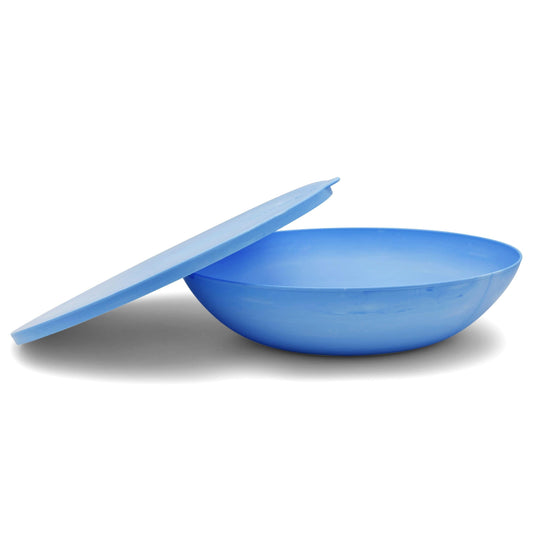 Serving bowl with a lid — the round Blue