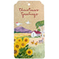 Sow 'n Sow Recycled Christmas Sunflower Gift Tag 10pk - Christmas Greetings