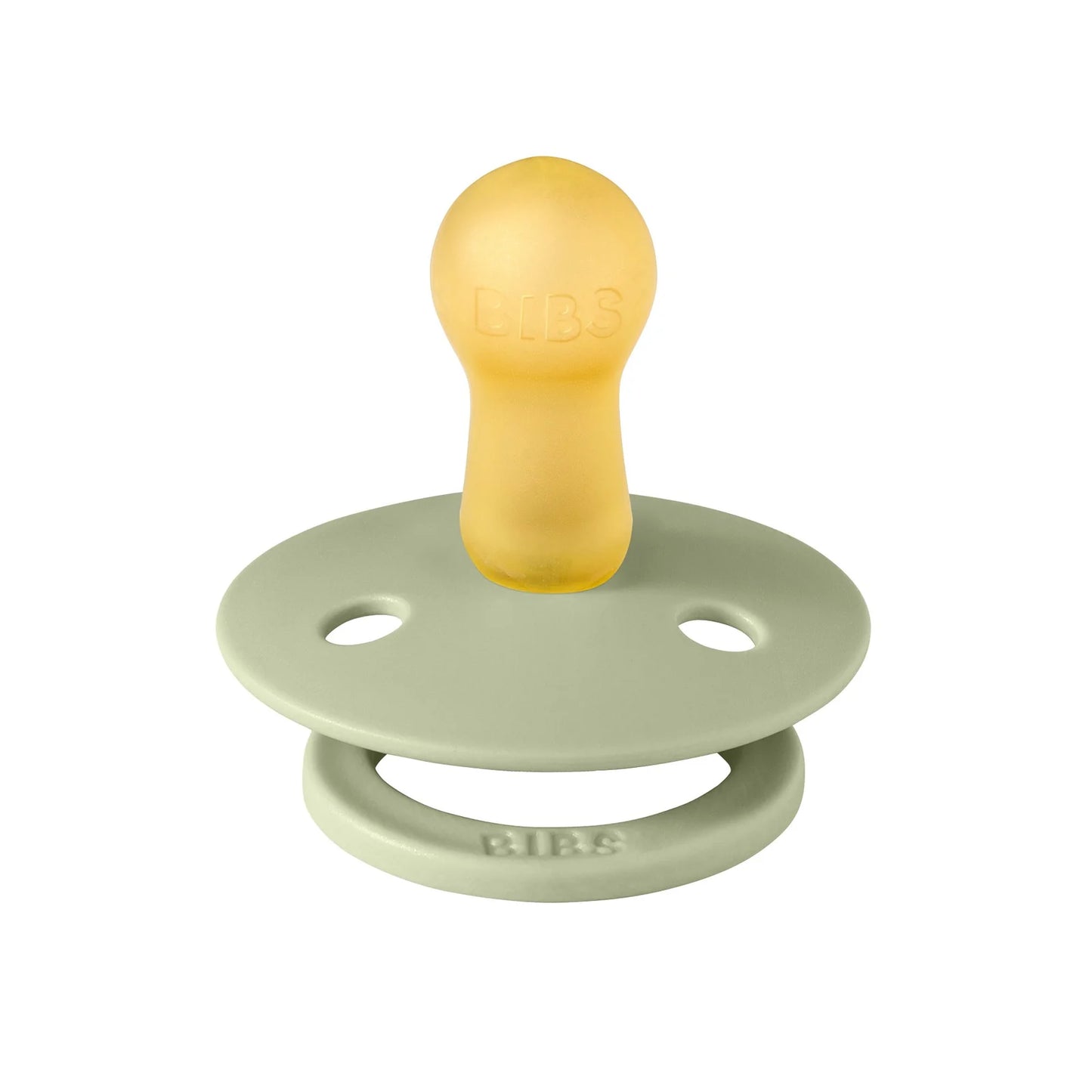 Bibs Round Natural Dummy Pacifier - Studio Collection - Pin Sage