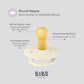 Bibs Round Natural Dummy Pacifier - Urban Garden - Bumblebee Ivory Mix