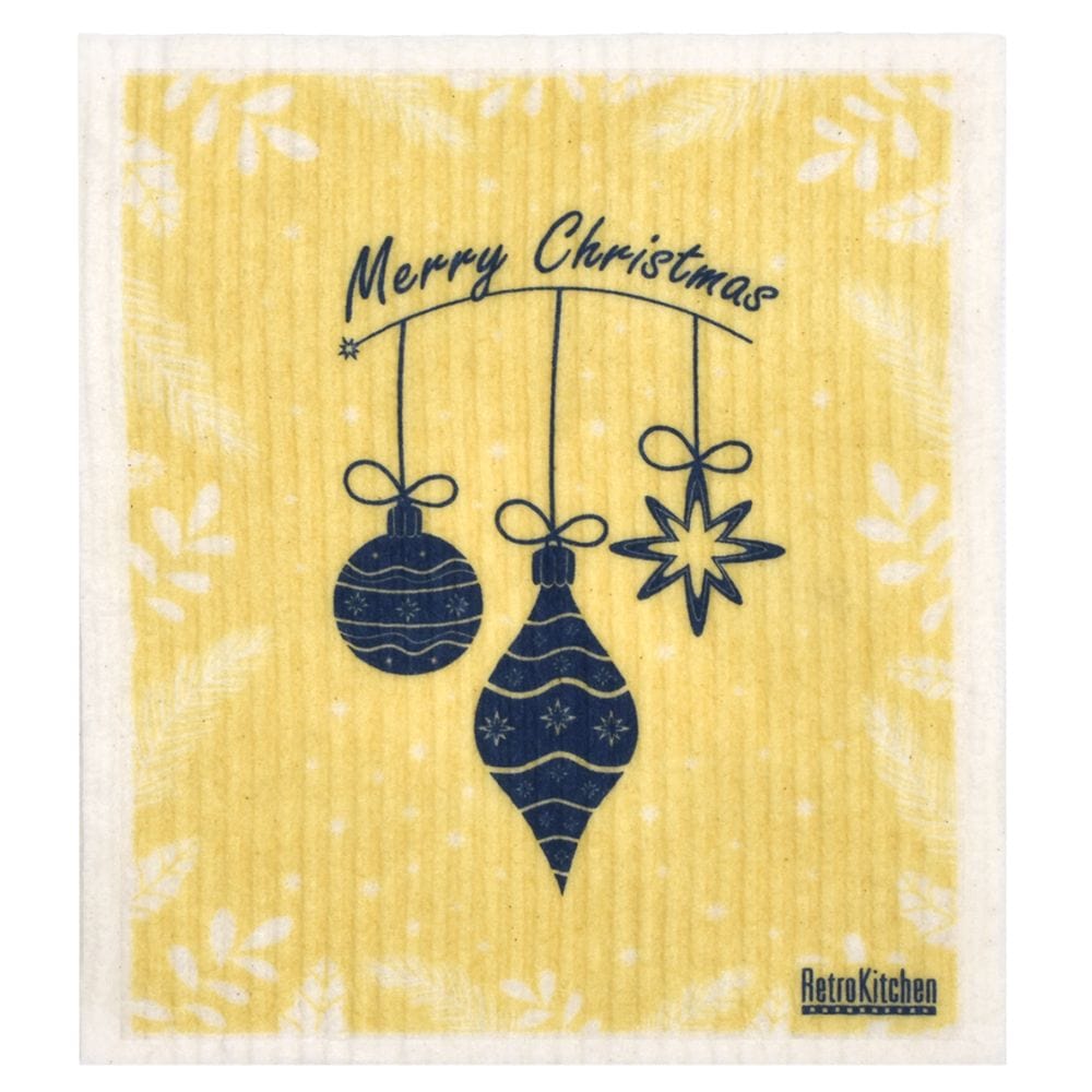 Swedish Dish Cloth - Christmas Baubles