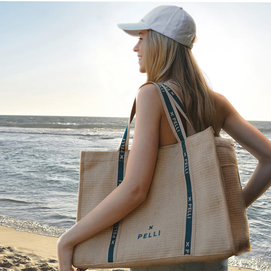 Pelli Tamarama Deluxe Tote - Natural Jute Weave