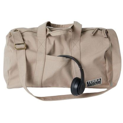 Terra Thread Organic Cotton Aarde Gym Bag Sand Dune