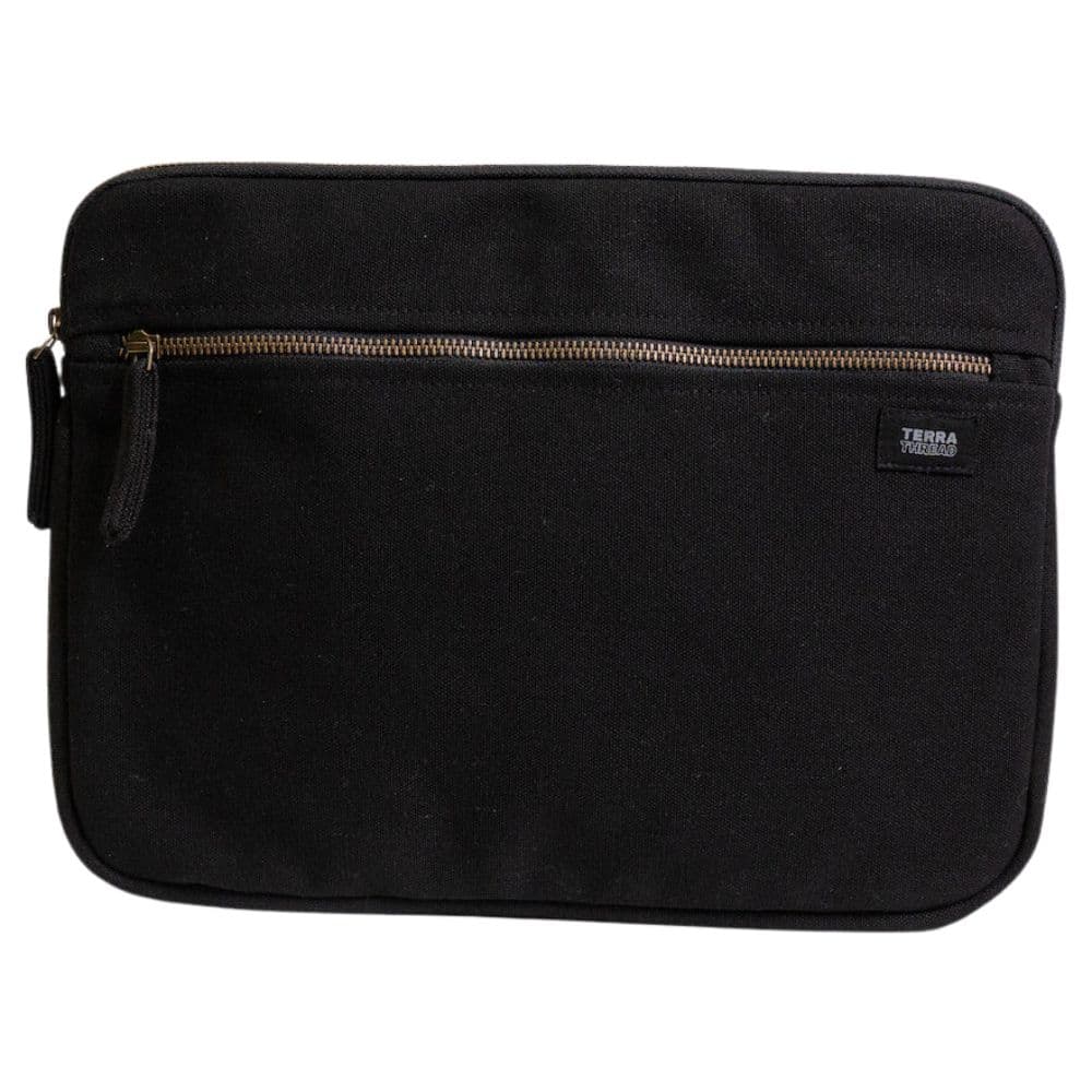 Terra Thread Organic Cotton Laptop Sleeve 13 Inch Black