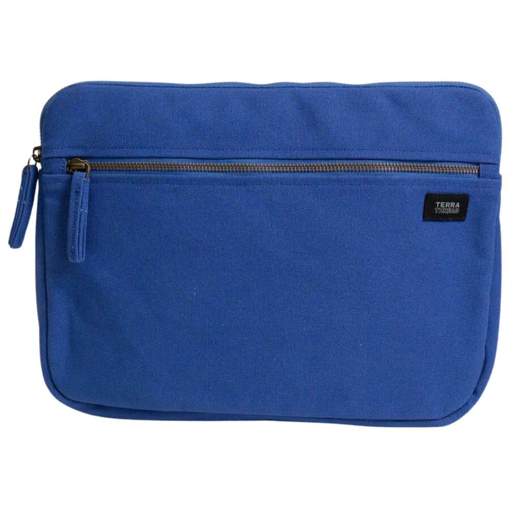 Terra Thread Organic Cotton Laptop Sleeve 13 Inch Tidal Blue