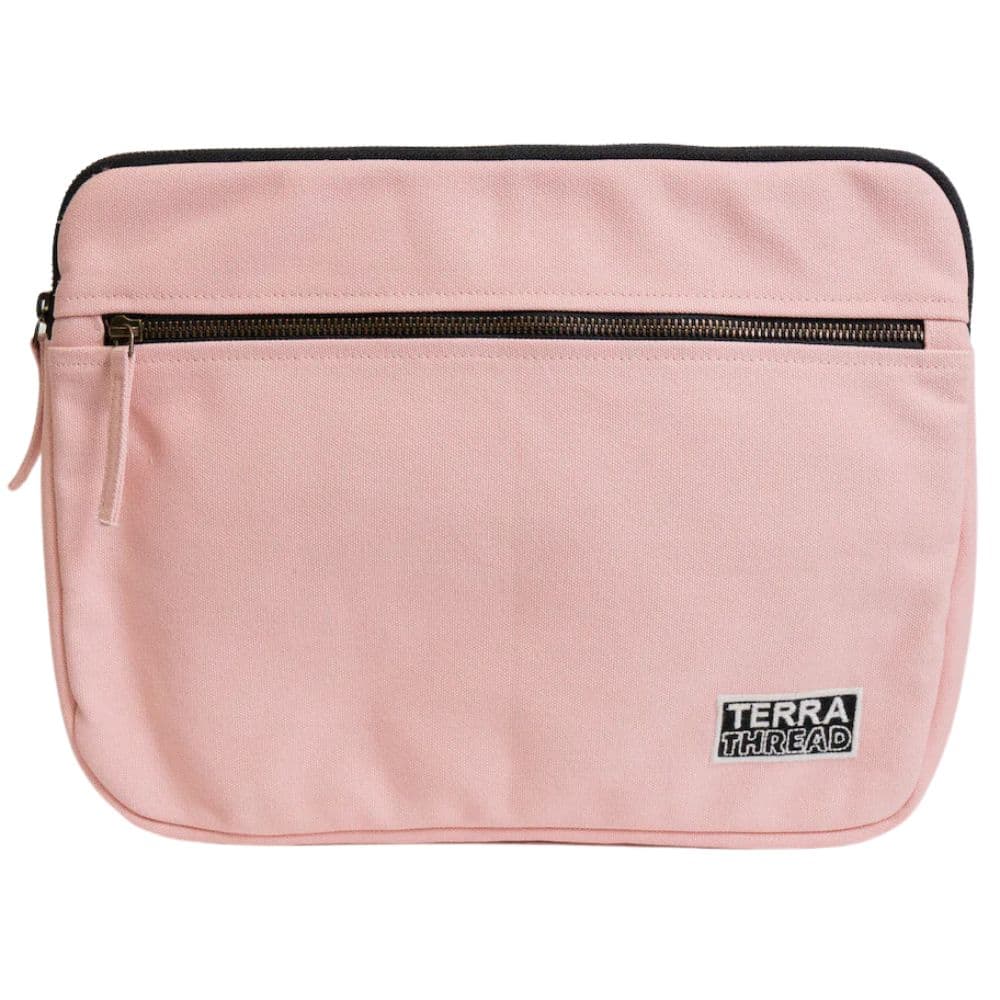 Terra Thread Organic Cotton Laptop Sleeve 13 Inch Rosy Pink