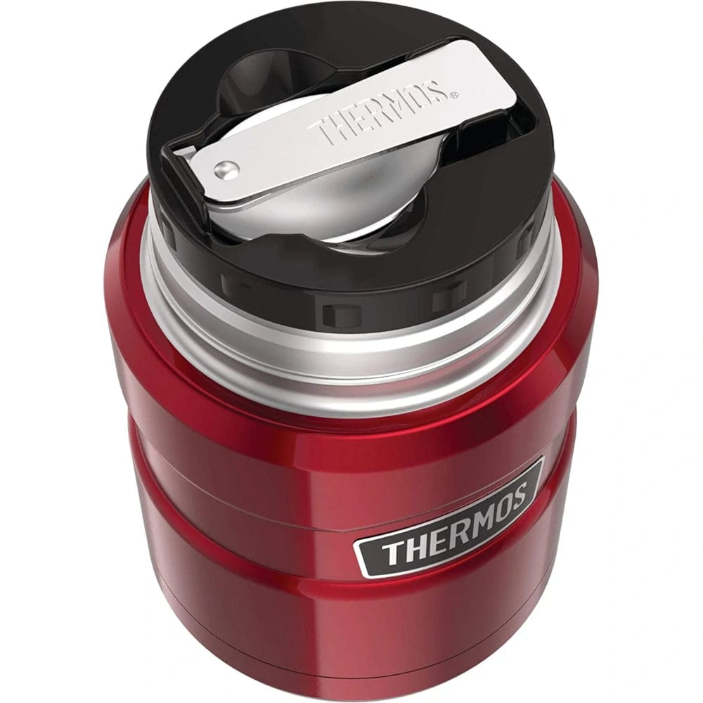 Thermos King Stainless Steel Insulated Food Jar (w/ folding spoon) 470ml