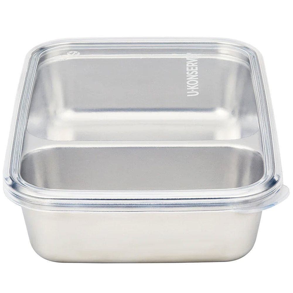 Two Compartment Stainless Steel Container - 28oz / Cosmic Blue Lid