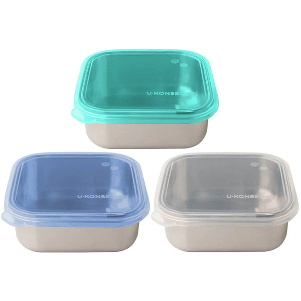U-Konserve 15-oz Square Stainless Steel Container with Lid ,Teal