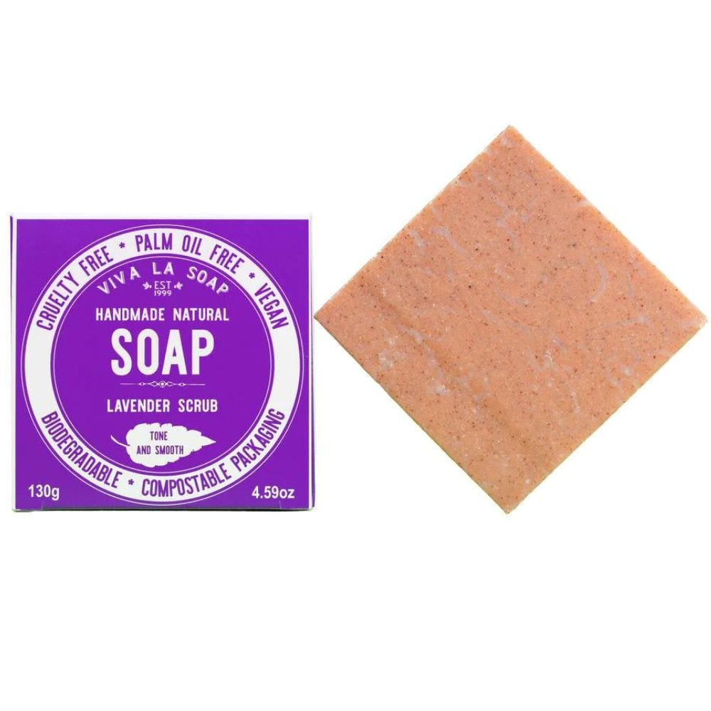Buy Viva La Body Lavender Scrub Soap Bar 130g - Tone & Smooth