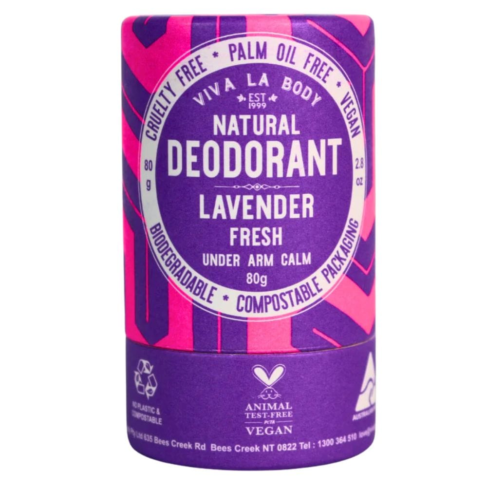 Viva La Body Natural Deodorant 80g - Lavender Fresh