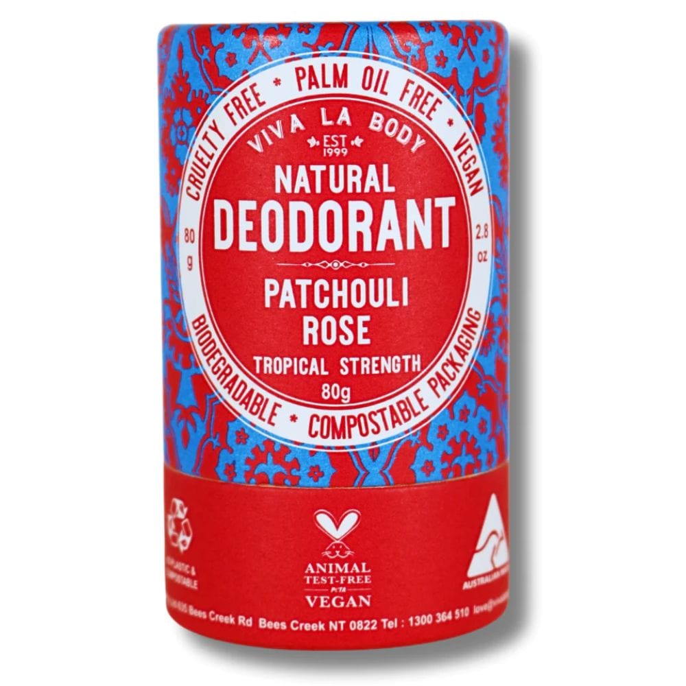 Viva La Body Natural Deodorant 80g - Patchouli Rose