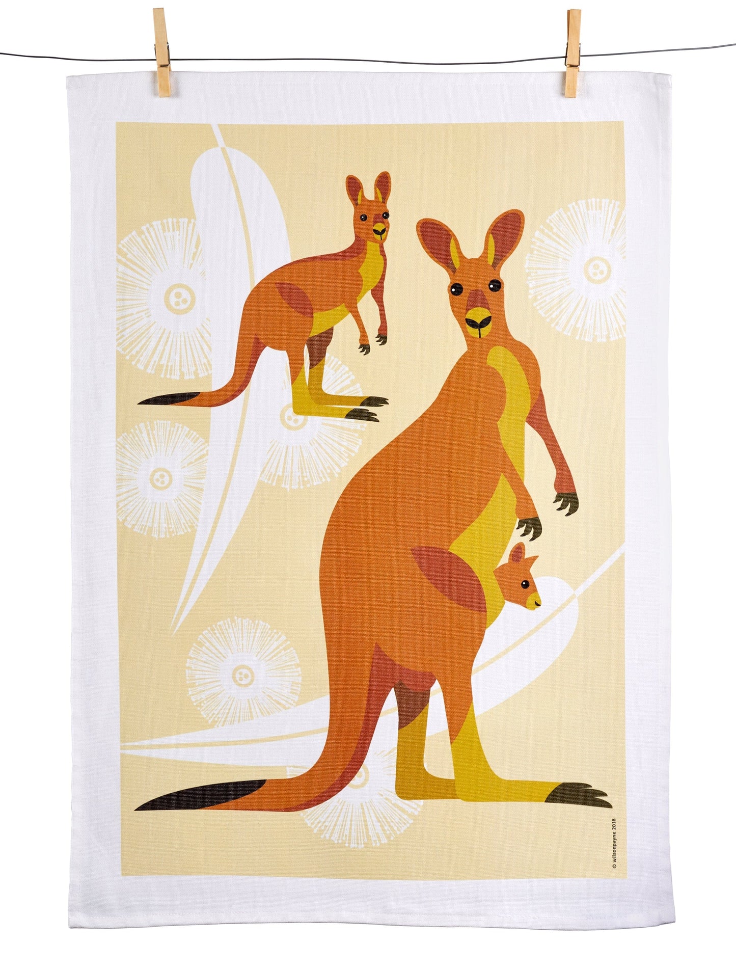 Wilson Payne Tea Towel Kangaroo