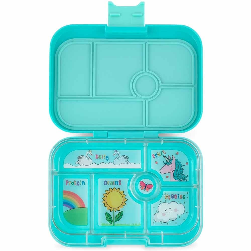 Yumbox Original Lunch Box 6 Compartment Misty Aqua