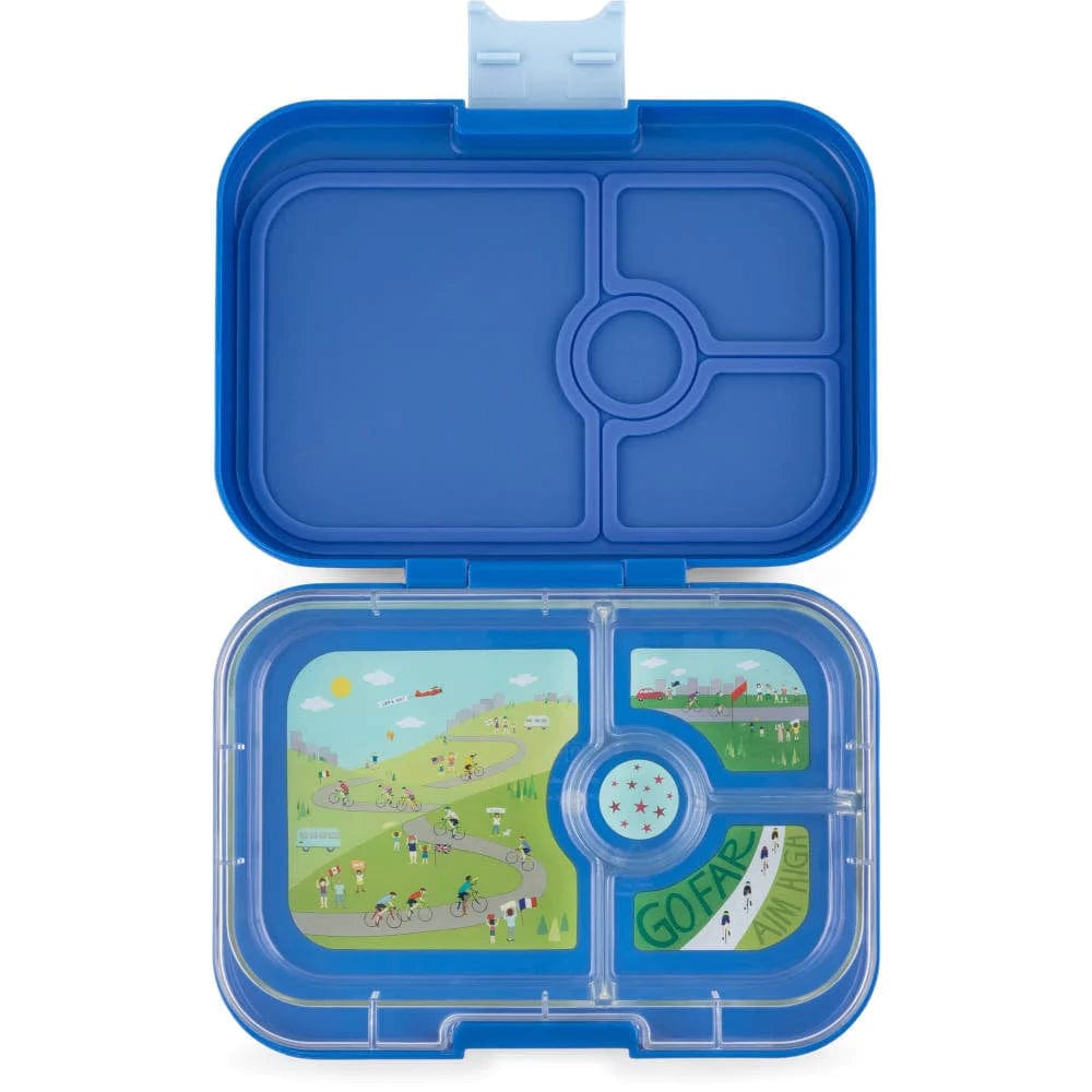 Yumbox Panino Lunch Box 4 Compartment True Blue (Bike Race)