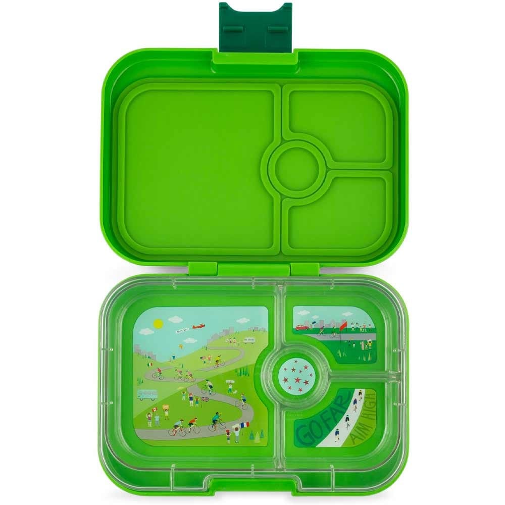 Yumbox Panino Lunch Box 4 Compartment Go Green