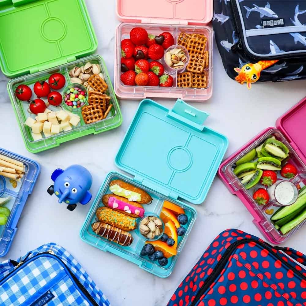 Yumbox Panino 4 Compartment Lunchbox in Power Pink Rainbow