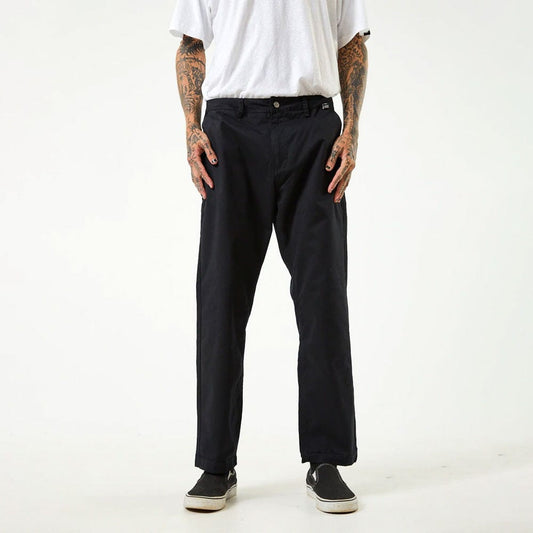 Afends Men's Ninety Twos Recycled Relaxed Chino Pants - Black