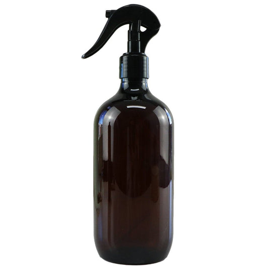 Amber PET Plastic Trigger Spray Bottle - 500ml