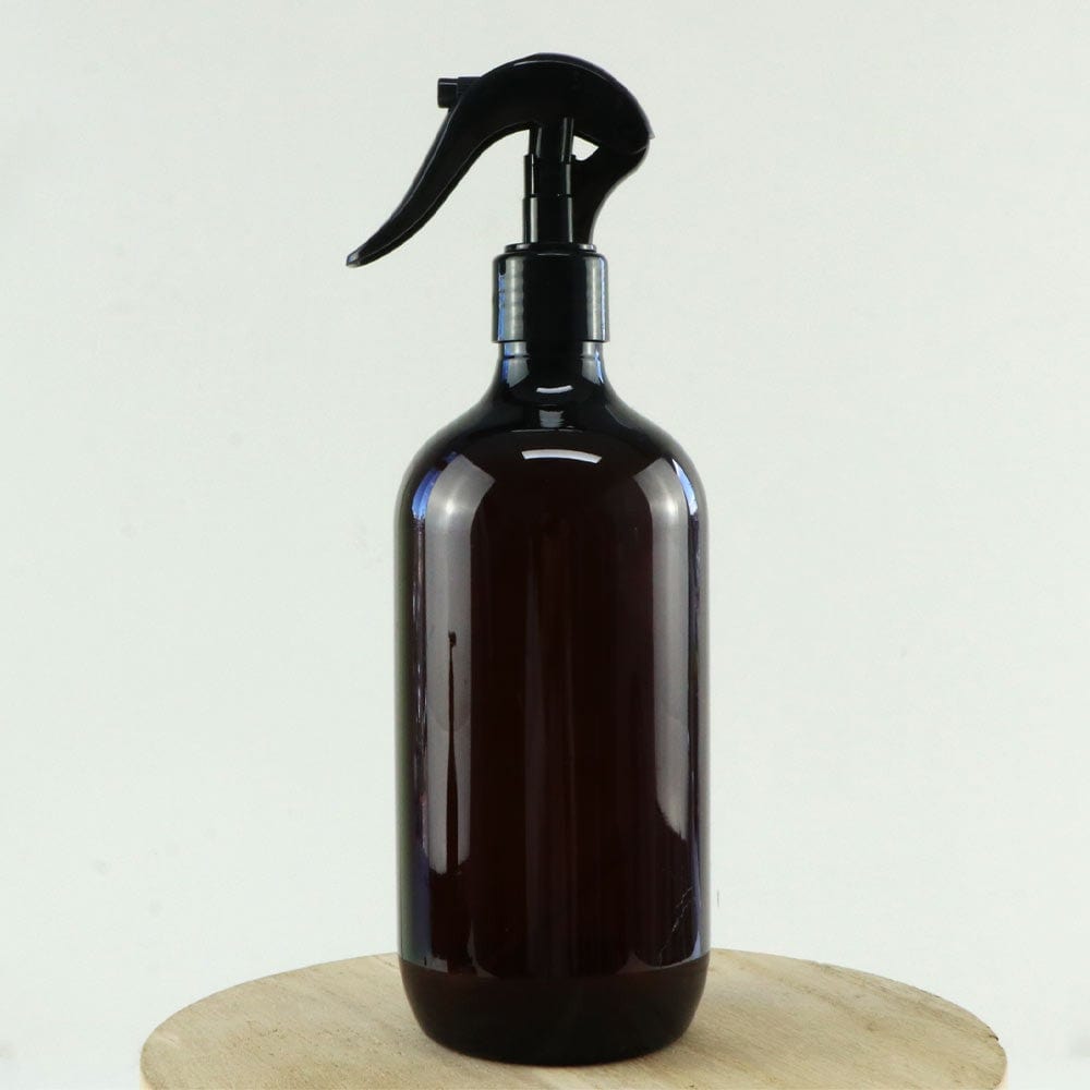 Amber PET Plastic Trigger Spray Bottle - 500ml