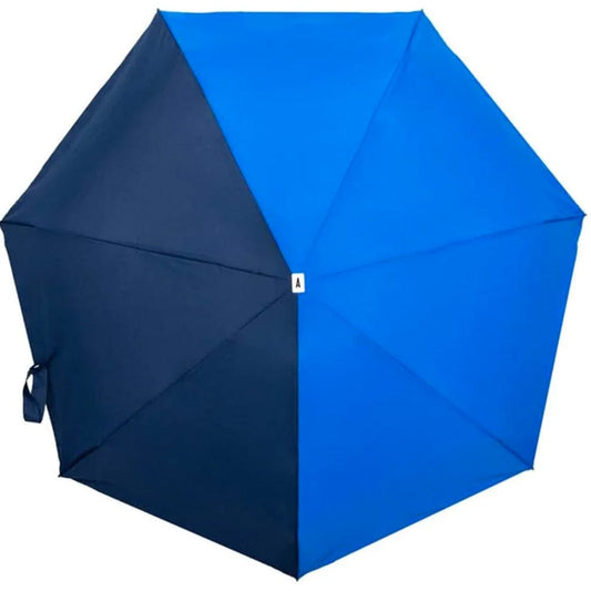 ANATOLE Two Toned Micro Umbrella Royal Blue & Navy VICTOIRE