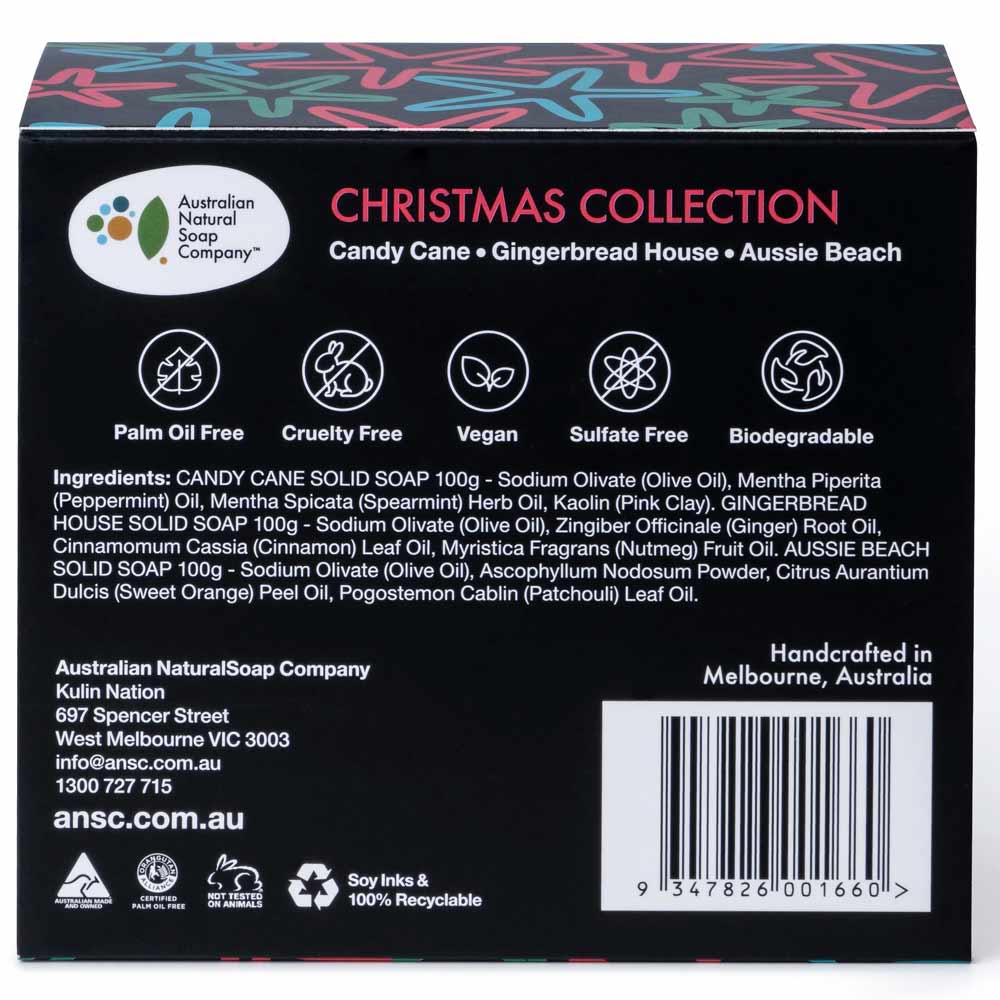 Australian Natural Soap Company Christmas Collection Gift Pack