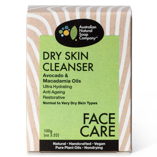 Australian Natural Soap Company Face Cleanser Bar - Dry Skin (Avocado & Macadamia) (Avocado Macadamia)