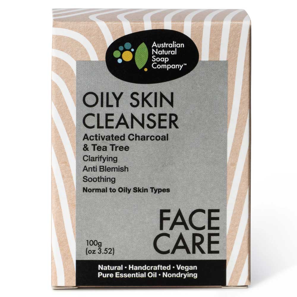 Australian Natural Soap Company Face Cleanser Bar - Oily Skin (Charcoal)