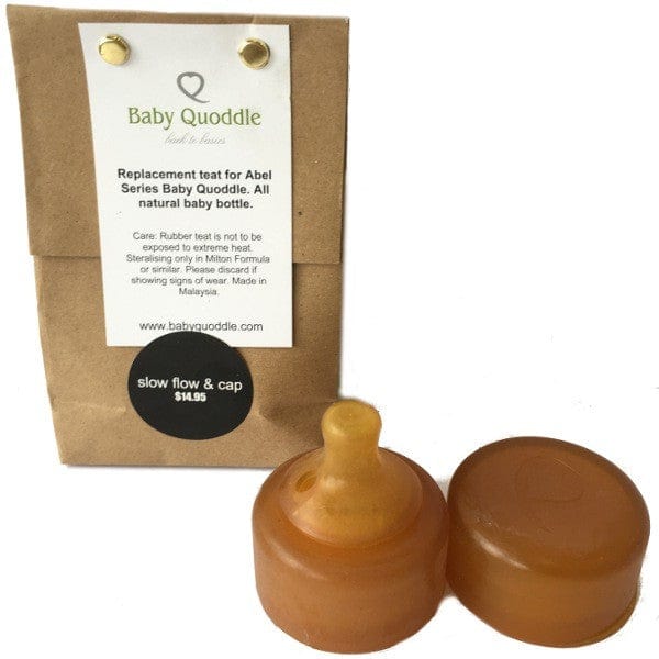 Baby Quoddle Teat and Cap - Newborn Slow Flow