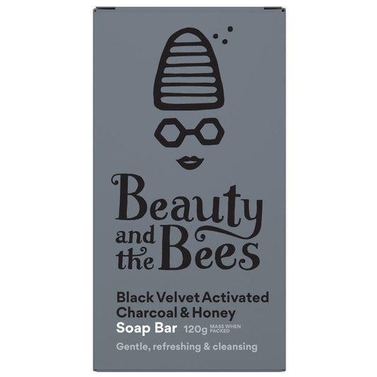 Beauty & the Bees Real Soap - Black Velvet Bamboo Charcoal