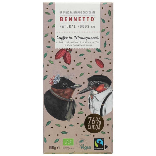 Bennetto Organic Dark Chocolate 100g - Coffee In Madagascar