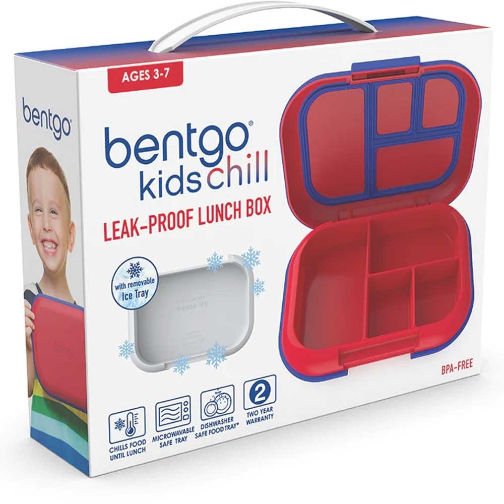 Bentgo Kids CHILL Leak-proof Bento Lunch Box Red Royal