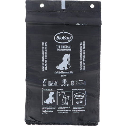 BioBag biodegradable dog waste bags - 50 bags black bundle