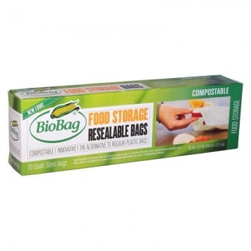 BioBag resealable food storage bags (20)