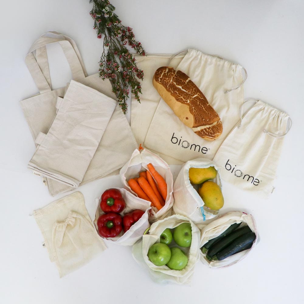 Biome Organic Cotton Farmer's Market Shopping Bundle - Natural