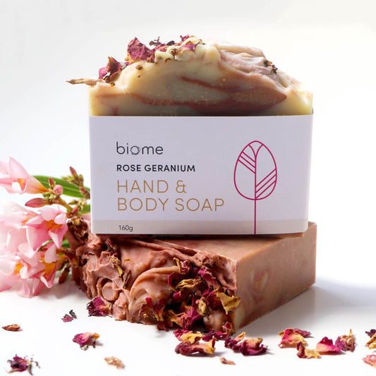 Biome Rose Geranium Hand & Body Soap 160g