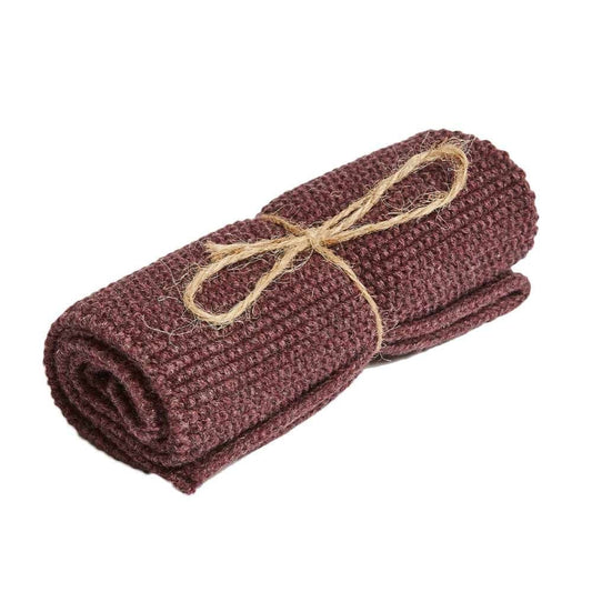 Brightwood Organic Cotton Face Washer All Purpose Cloth - Plum