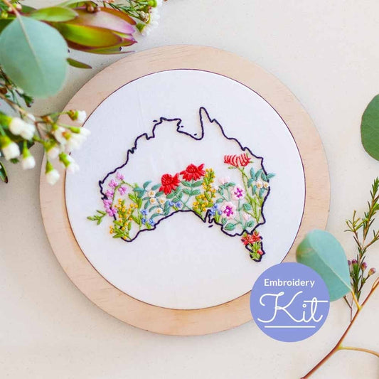 Brynn & Co. Australia Native Flowers Embroidery Kit