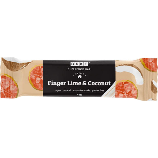 BSKT Native Superfood Bar 45g Finger Lime & Coconut