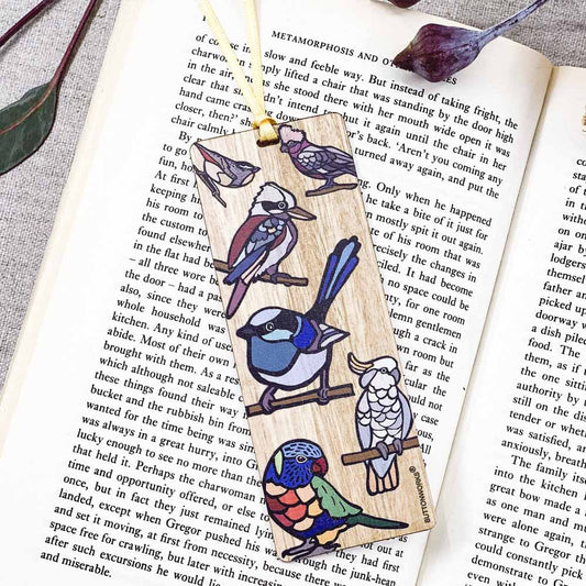 Buttonworks Bookmark - Bird Print