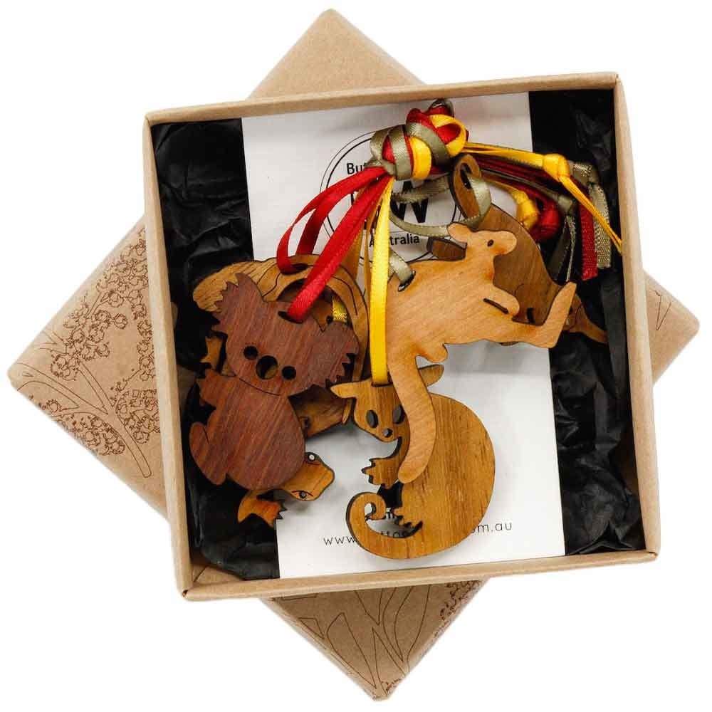 Buttonworks Box of Decorations - Aussie Animals