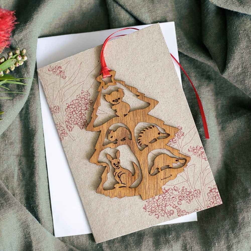 Buttonworks Christmas Card Tree Decoration