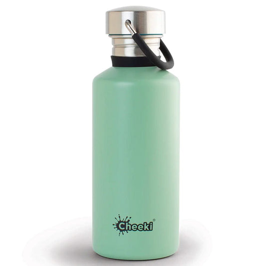 Cheeki 500ml Stainless Steel Water Bottle - Pistachio