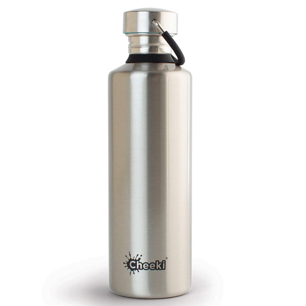 Cheeki 750ml Stainless Steel Water Bottle - Silver