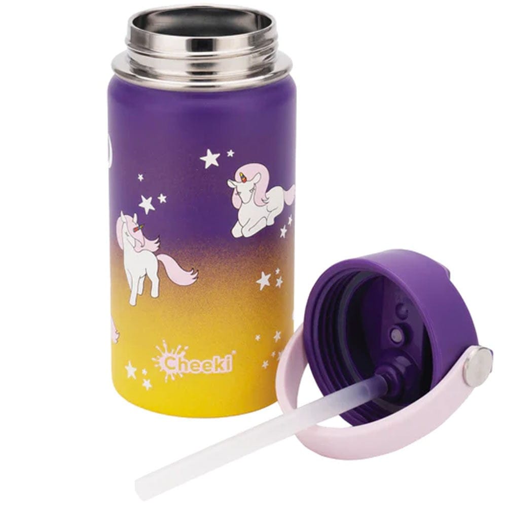 Cheeki Insulated Little Adventurer Kids Bottle 400ml - Unicorn