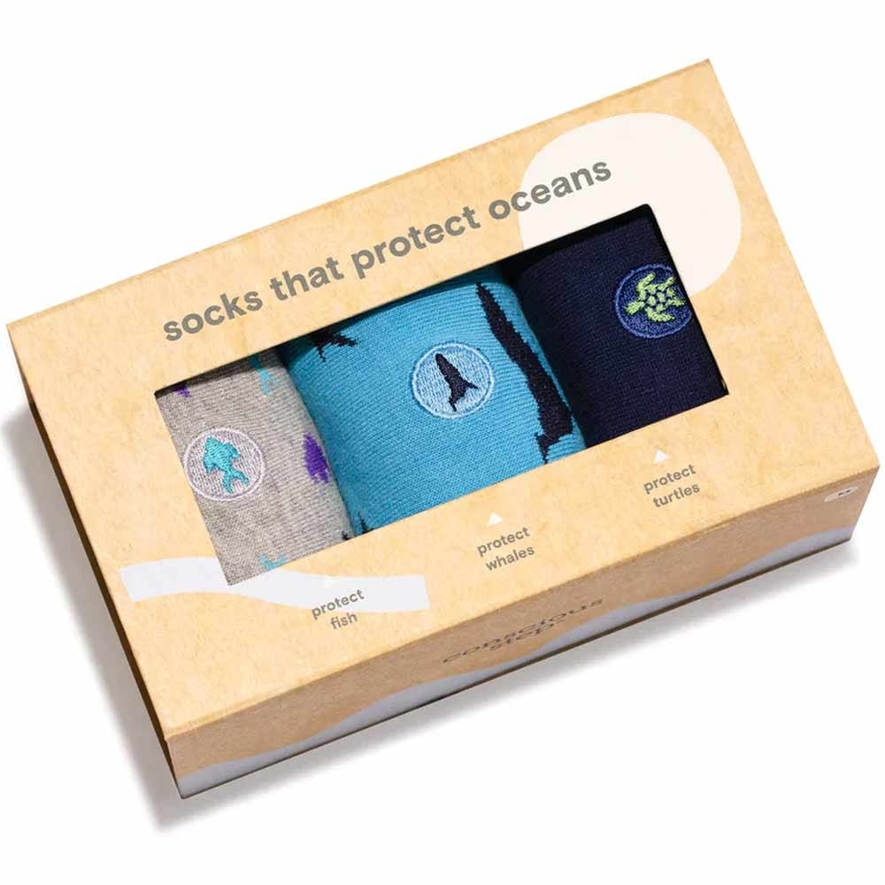 Conscious Step Collection 3pk - Socks That Protect Ocean Animals