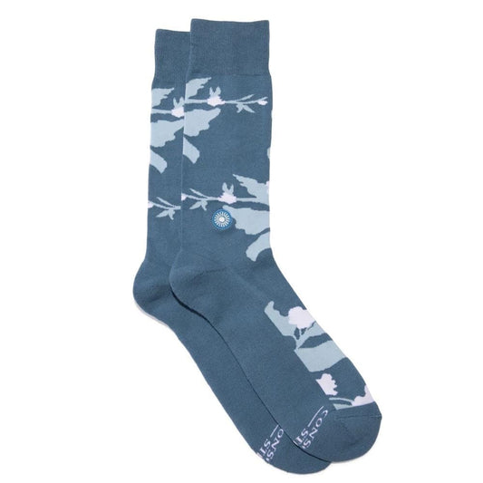 Conscious Step Socks Support Mental Health - Blue