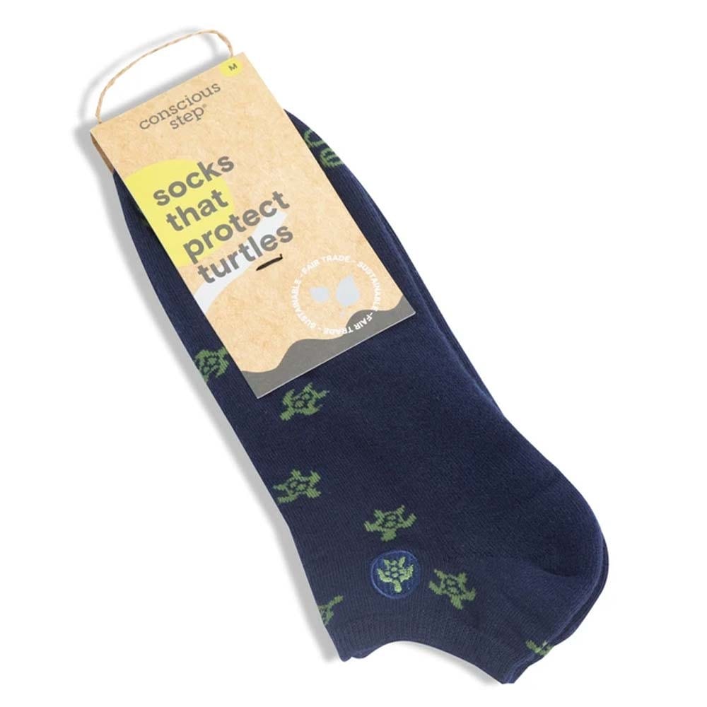 Conscious Step Socks That Protect Turtles - Ankle Mens 8-13 / Womens 9-14