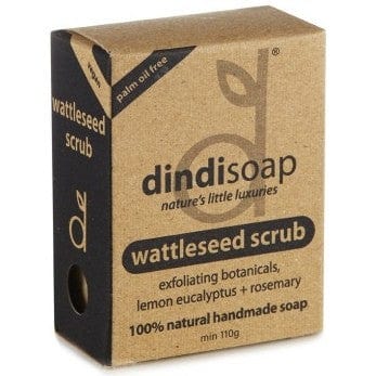Dindi Naturals Boxed Soap Bar 110g - Wattleseed Scrub